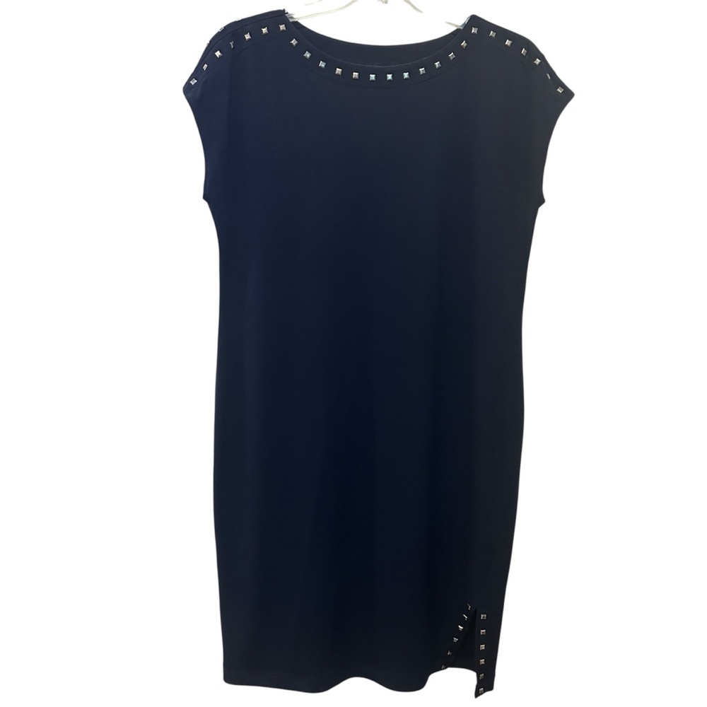SUSAN GRAVER Liquid Knit Studded Dress